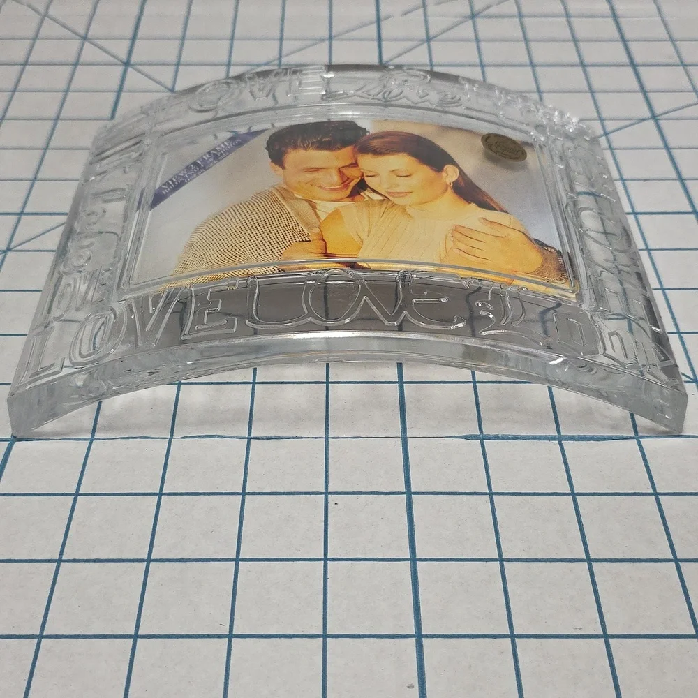 Cristal d' Arques Crystal Petals 24% Crystal Photo Frame, LOVE, 8.5‎ X 6.5 NIB
